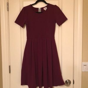 Wine/burgundy Lularoe Amelia dress